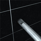 Paroi de douche 90-140 x 200cm en 8mm verre anticalcaire et sablé au milieu livré avec une barre 70-120cm