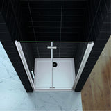Porte de douche pivotante et pliante