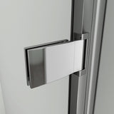 Porte de douche hauteur 185cm en 6mm verre securit insinstallation en niche modèle de LIPER