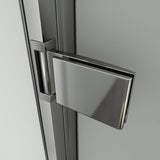 Porte de douche hauteur 185cm en 6mm verre securit insinstallation en niche modèle de LIPER