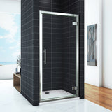 Porte de douche hauteur 185cm en 6mm verre securit insinstallation en niche modèle de LIPER