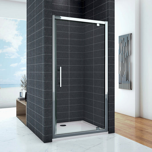 Porte de douche 76 / 80 / 90 x185cm en 6mm verre securit insinstallation en angle modèle d'Ansa