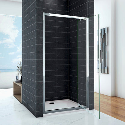 Porte de douche 76 / 80 / 90 x185cm en 6mm verre securit insinstallation en angle modèle d'Ansa