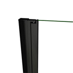 OCEAN porte de douche pivotante noire 90x200cm profite noir et 8mm anti-calcaire