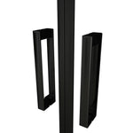 OCEAN porte de douche pivotante noire 80x200cm profite noir et 8mm anti-calcaire
