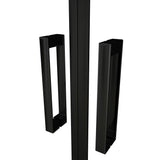 OCEAN porte de douche pivotante noire 80x200cm profite noir et 8mm anti-calcaire
