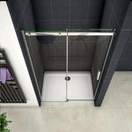 Océan Porte de douche 110-160 x195cm porte de douche coulissante en verre anti-calcaire